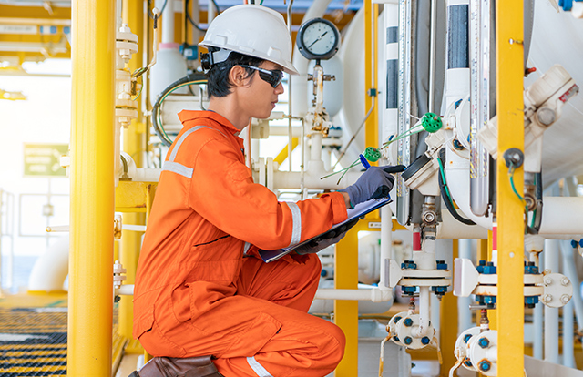 technician working on a job site
