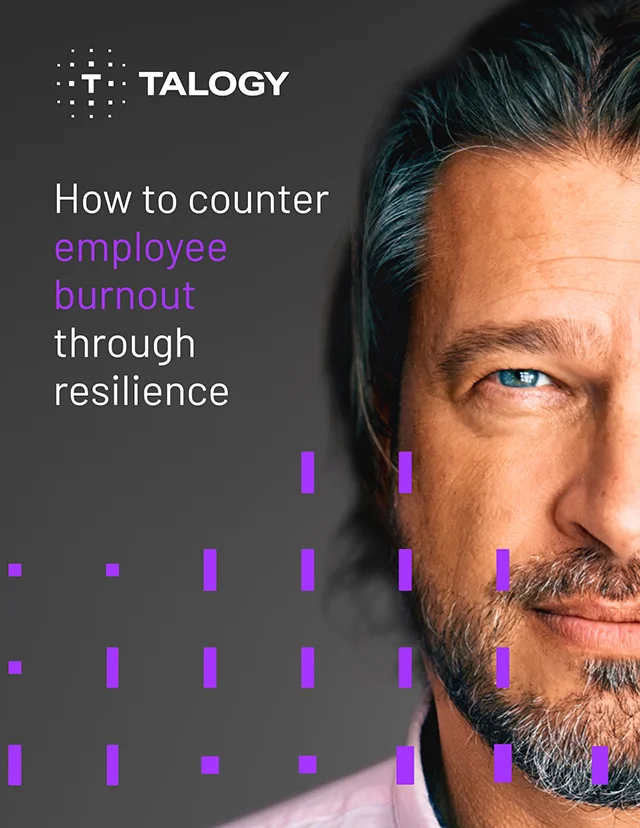how to counter employee burnout through resilience english cta infographic cover