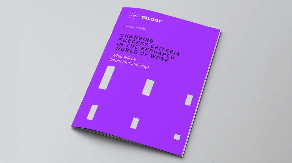 changing success criteria in the reshaped world of work cover image